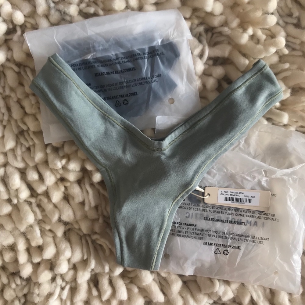 XX SOLD XX Skims || Cotton Dipped Thong - Mineral